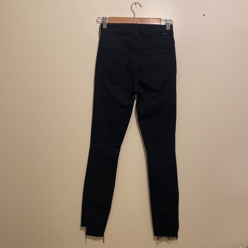 Mother stunner zip ankle step gray not guilty black jeans . Size 25. - Picture 6 of 15
